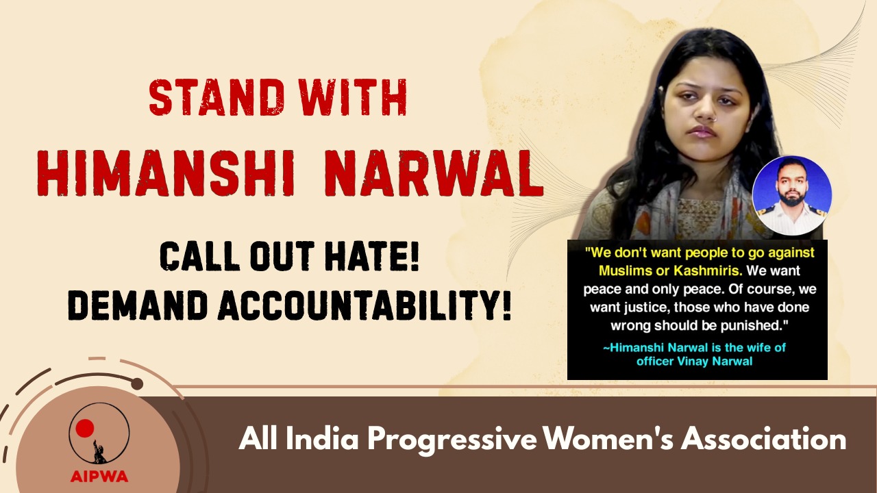 Stand with Himanshi Narwal!Call Out Hate!Demand Accountability! #StandWithHimanshiNarwal