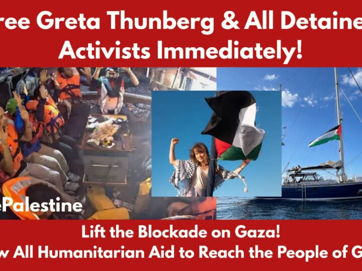 Free Greta Thunberg and All Detained Activists Immediately!