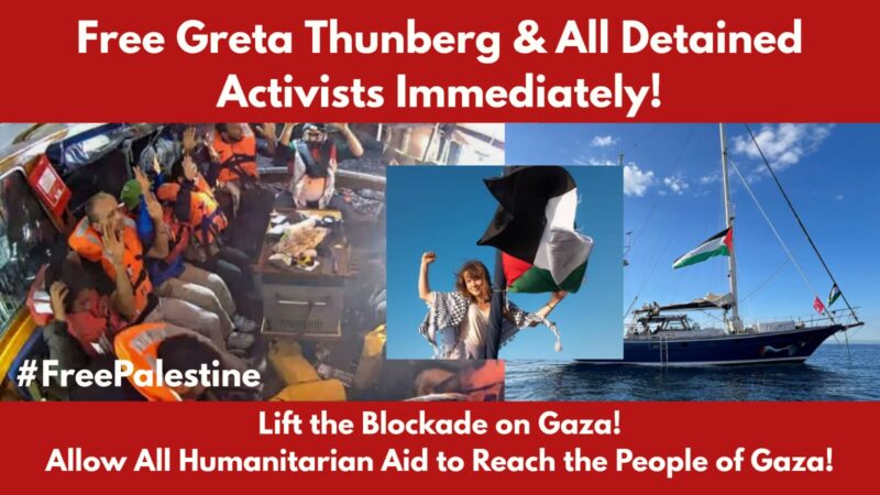 Free Greta Thunberg and All Detained Activists Immediately!